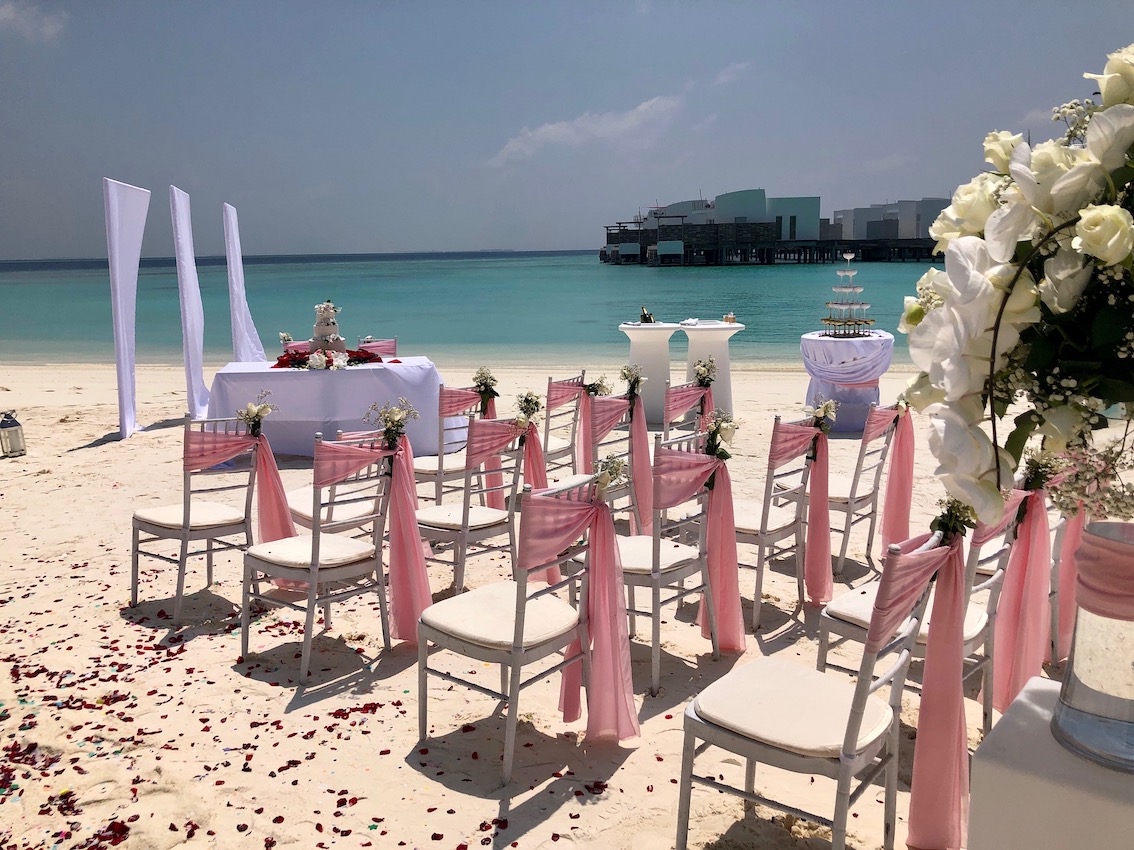 Bestuhlung Hochzeit Malediven