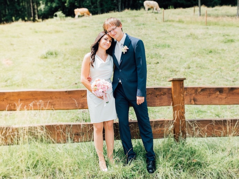 Romantische Hochzeit im Grünen